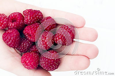 Raspberries Stock Photo