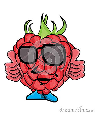 Raspberry cartoon character Cartoon Illustration