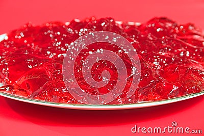 Raspberry jelly Stock Photo