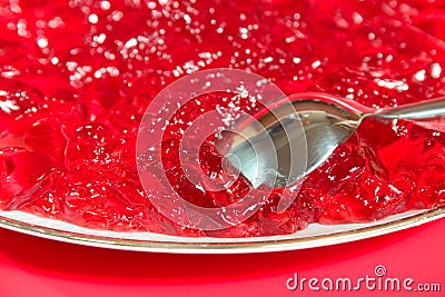 Raspberry jelly Stock Photo