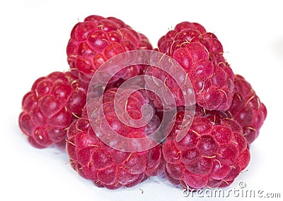 Raspberry macro Stock Photo