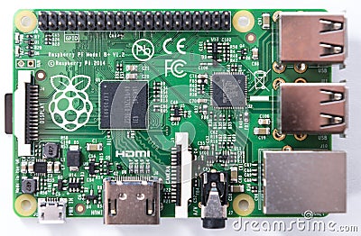 Raspberry Pi (Editorial Image) Editorial Stock Photo