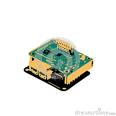 Raspberry Pi vector Vector Illustration