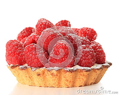 Raspberry tart Stock Photo