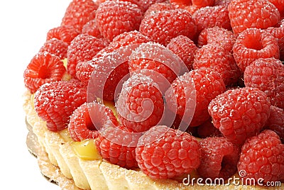 Raspberry tart Stock Photo