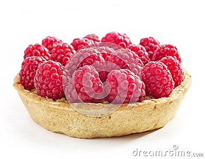 Raspberry tart Stock Photo