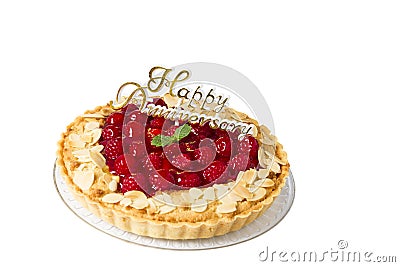 Raspberry tart Stock Photo