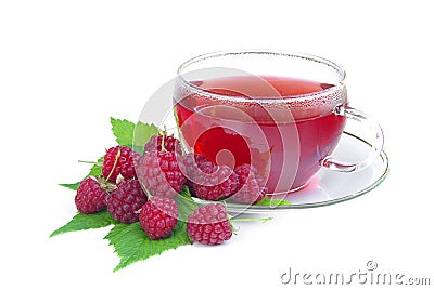 Raspberry tea 02 Stock Photo
