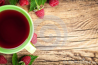 Raspberry Tea Stock Photo