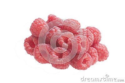 Raspberry on a white background Stock Photo