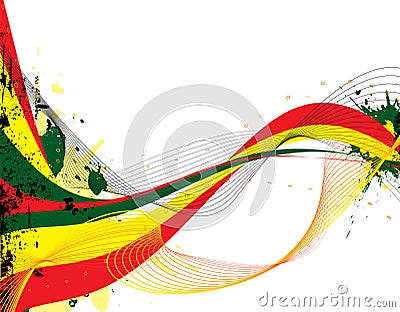 Rasta flow Vector Illustration