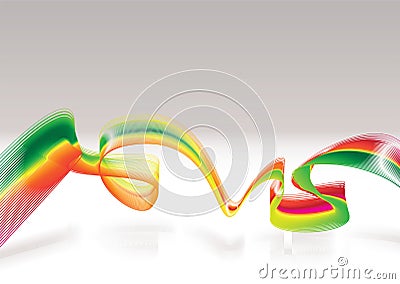 Rasta modern wave Vector Illustration