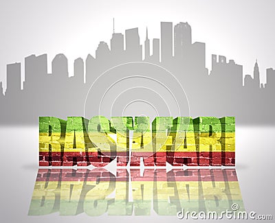 Rastafari in town Stock Photo