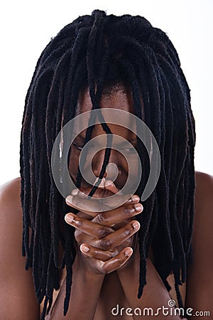 Rastafarian woman Stock Photo