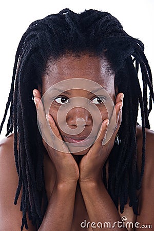 Rastafarian woman Stock Photo