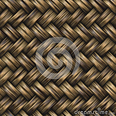 Raster Seamless Basket Twill Weave Pattern Stock Photo