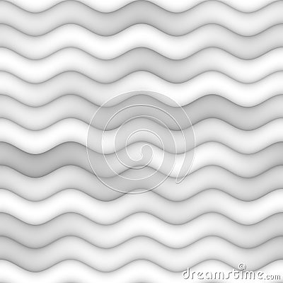 Raster Seamless Greyscale Subtle Gradient Horizontal Wavy Lines Pattern Stock Photo