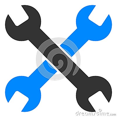 Raster Spanners Flat Icon Symbol Stock Photo