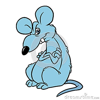 Rat pest emotions anger illustration cartoon Cartoon Illustration