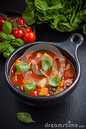 Ratatouille - vegetable stew Stock Photo