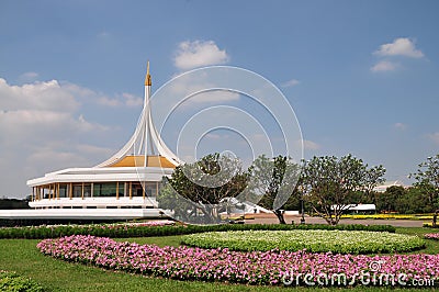 Ratchamangkhala Pavilion of Suan Luang Rama IX Public Park Bangkok,Thailand Editorial Stock Photo