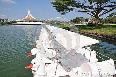 Ratchamangkhala Pavilion of Suan Luang Rama IX Public Park Bangkok,Thailand Editorial Stock Photo