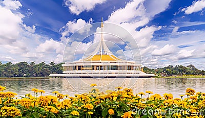 Ratchamangkhala Pavilion of Suan Luang Rama IX Stock Photo