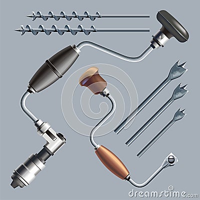 Ratchet brace Vector Illustration