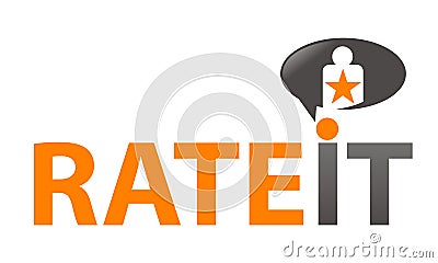 Rate It Template Vector Illustration