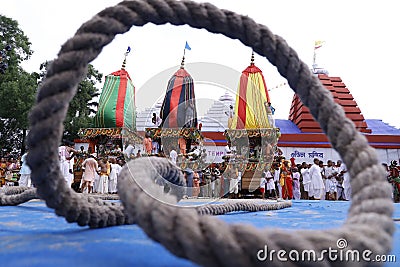 Rath yeatra mayapur Colorful, celebration. Editorial Stock Photo