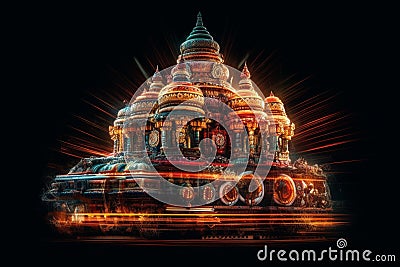 Ratha-yatra festival of Lord Jagannatha, Balabhadra and Subhadra during the annual Rathayatra in Odisha in the Stock Photo