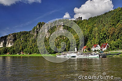 Rathen near Bastei in saxony Editorial Stock Photo