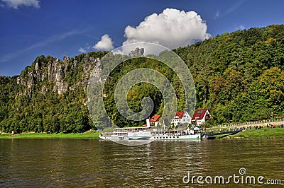 Rathen near Bastei in saxony Editorial Stock Photo