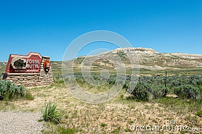 Fossil Butte National Monument Stock Photo