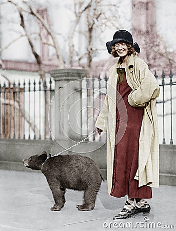 A rather unusual pet Stock Photo