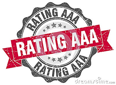 Rating aaa seal Vector Illustration