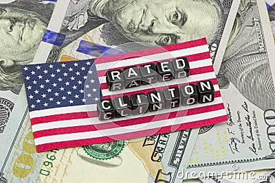 Rating Clinton said Stock Photo