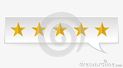 Rating rank stars symbols. Vector Illustration