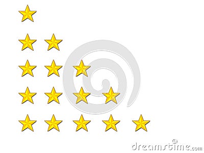 Rating stars Stock Photo