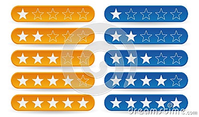 Rating stars Vector Illustration