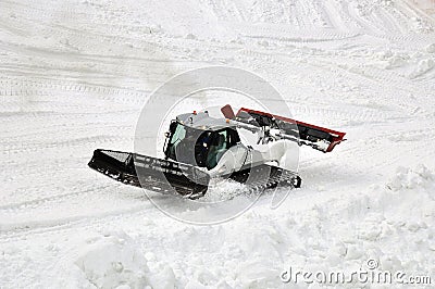 Ratrak, grooming machine, special snow vehicle Stock Photo