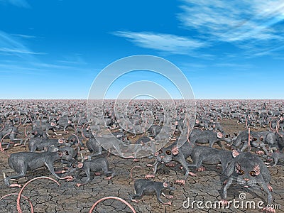 Rats Cartoon Illustration