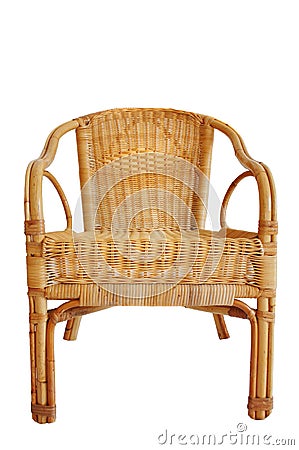 Rattan chair Stock Photo