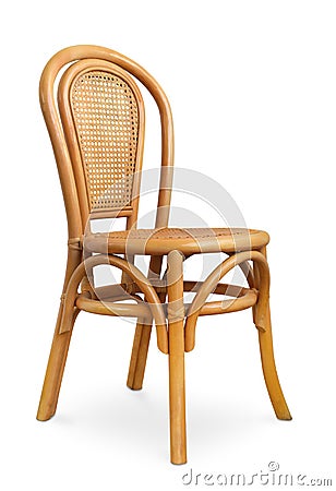 Rattan chair Stock Photo