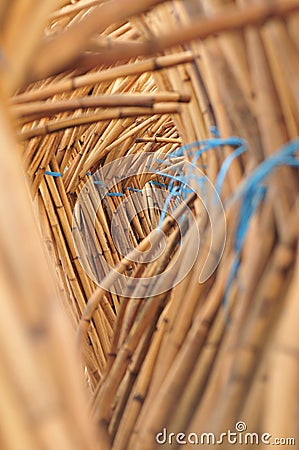 Rattan Stack Stock Photo