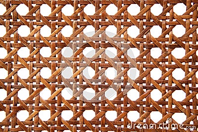 Rattan texture from thonet chair handcrafted Stock Photo