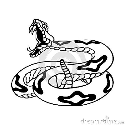 Rattelsnake Vector Illustration