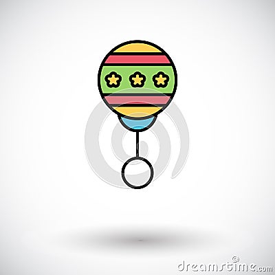 Rattle Vector Illustration