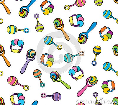 Rattle. Vector drawing Vector Illustration