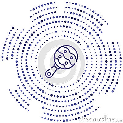 rattle vector icon. rattle editable stroke. rattle linear symbol for use on web and mobile apps, logo, print media. Thin line Vector Illustration